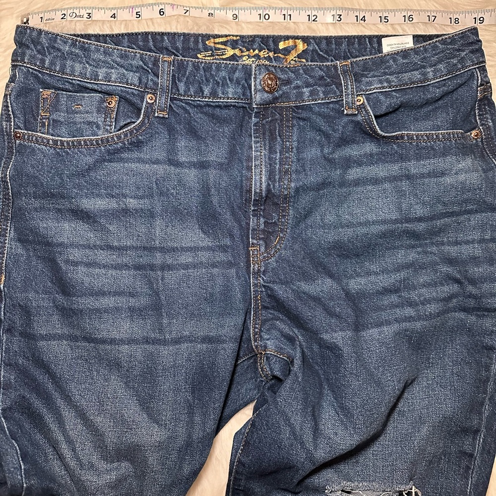 Seven7 Jeans Marilyn Relaxed Boyfriend Jean - Size 14 - Picture 8 of 11